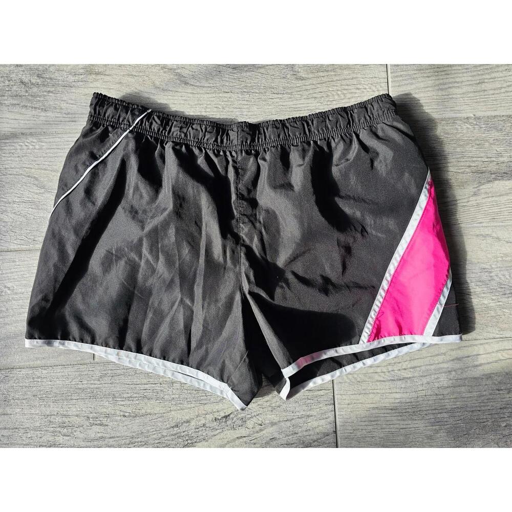 Woman's Sport Essentials shorts size Large running workout pink/black/white